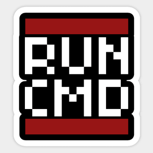 RUN CMD Sticker